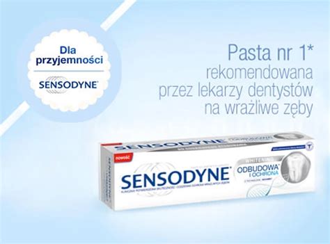 Sensodyne Odbudowa I Ochrona Whitening Pasta Do Z B W Nadwra Liwych