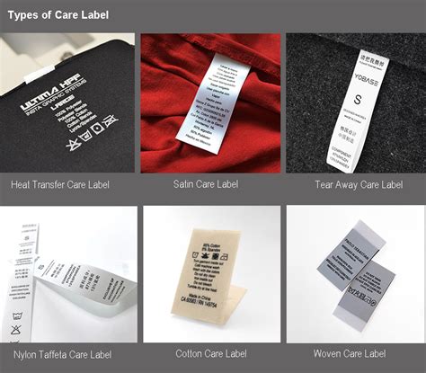 Garment Laundry Taffeta Labels Supplier Custom Print Instruction Nylon