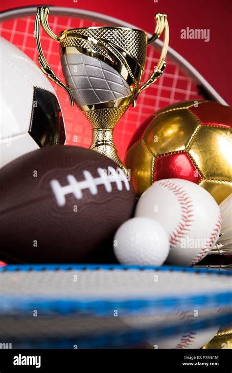 Achievement Trophy Winning Sport Background Stock Photo Alamy