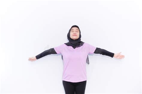 Basic Gymnastics Movements Demonstrated By Women Wearing Hijabs And