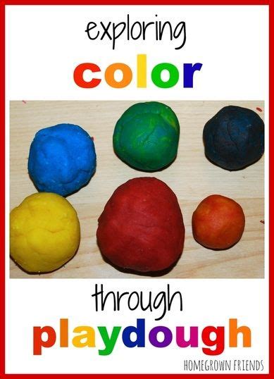 Exploring Color Through Playdough - Homegrown Friends | Playdough, Teaching colors, Preschool ...