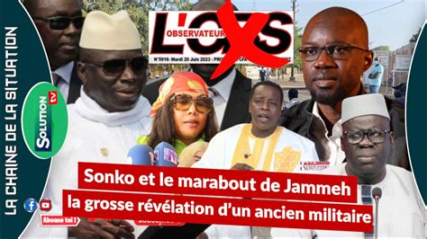 La Une De L Obs Sur Le Marabout De Sonko Sa Ndiogou Information Bi