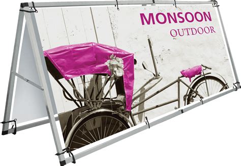 Monsoon Outdoor Sign Stand - Exhibit Logistics