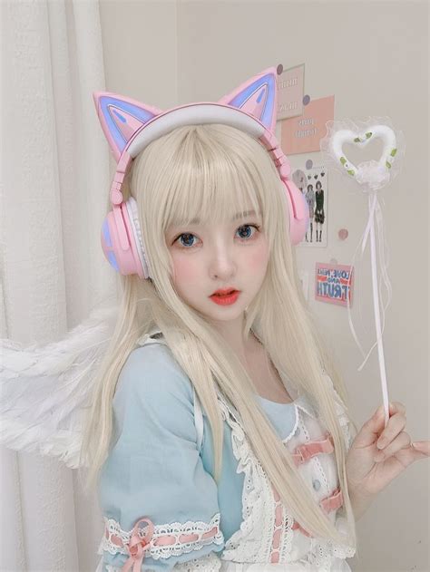 Yowu Pink Cat Ear Headphones For The Sweetest Girl🎀 Chicas Gamer