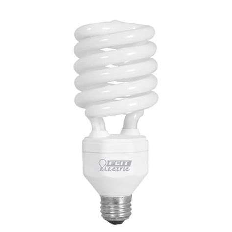 2-150-Watt Equivalent T4 Spiral Non-Dimmable E26 Base Compact Fluorescent CFL Light Bulb ...