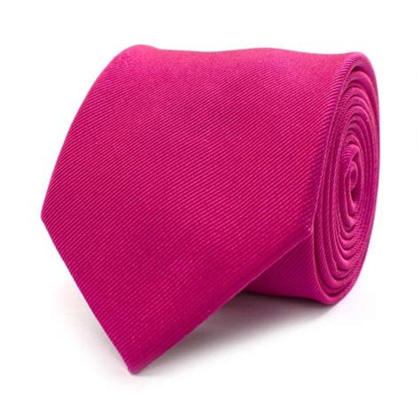 Plain Fuchsia Pink Mens Silk Tie By Tresanti From Ties Planet Uk