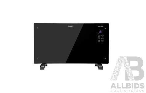 Kogan Black Glass Portable Electric Lot 1446173 Allbids