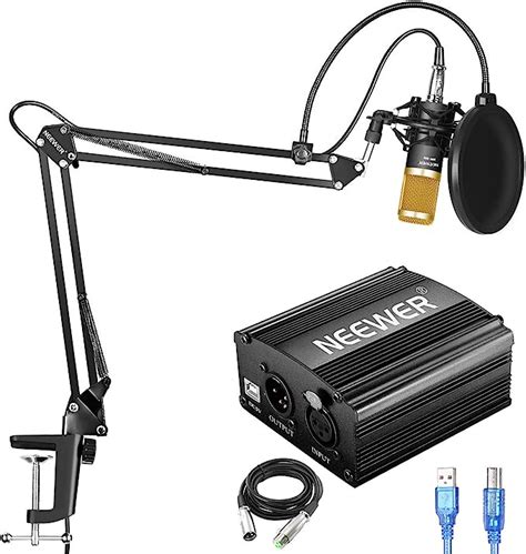 Neewer NW 800 Condenser Microphone Kit With USB 48V Phantom Power