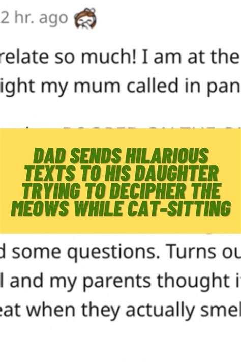 Dad Sends Hilarious Texts To His Daughter Trying To Decipher The Meows