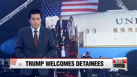 Us Welcomes Three Americans Released From North Korea Video Dailymotion