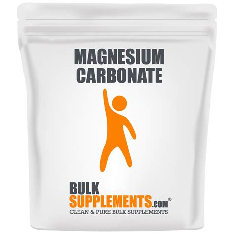 BulkSupplements.com Magnesium Carbonate Powder - Magnesium Powder ...