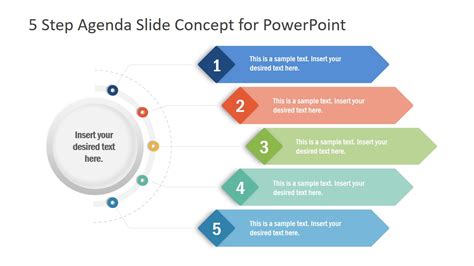 5 Steps Agenda Concept PowerPoint - SlideModel