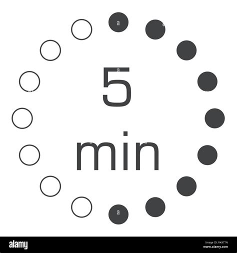 Los Minutos Cron Metro Temporizador Digital Vector Icono Reloj Y