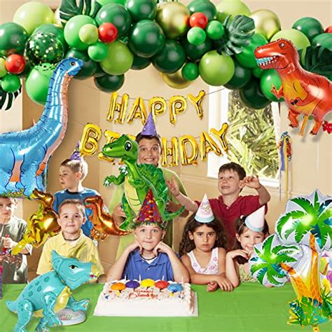 D Corations De F Te D Anniversaire Dinosaures Guirlande De Ballons