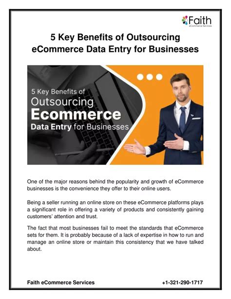 Ppt Key Benefits Of Outsourcing Ecommerce Data Entry For Businesses