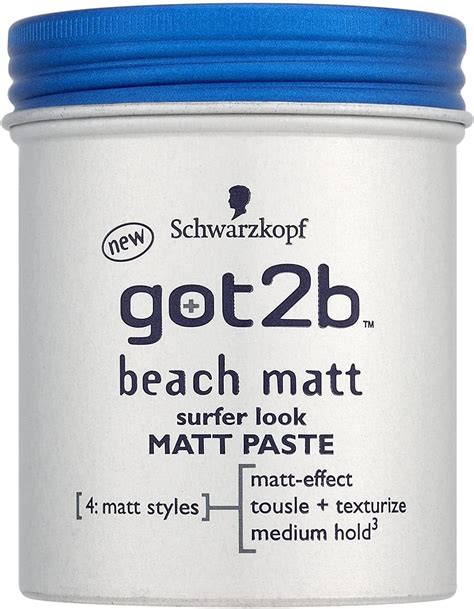 Schwarzkopf Got B Beach Matt Paste Ml Amazon Au Beauty