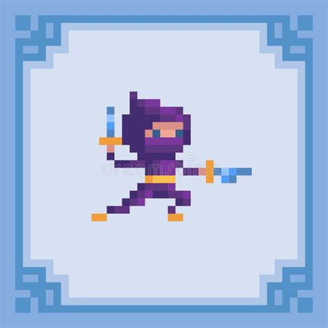 Ninja Pixel Art Stock Illustrations 116 Ninja Pixel Art Stock