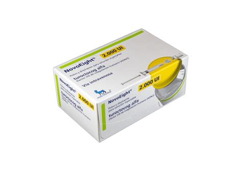 NOVOEIGHT 2000 UI POLVO Y DISOLVENTE PARA SOLUCION INYECTABLE 1 Vial De