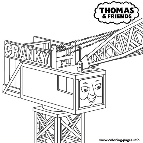 Thomas And Friends Cranky Coloring Pages | Images and Photos finder