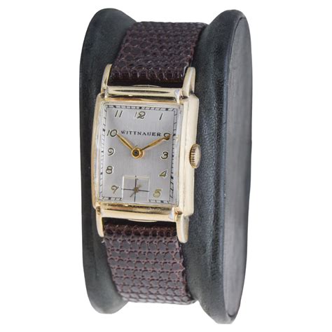 Wittnauer Art Deco Gold Filled Tank Style Watch Circa 1940s For Sale