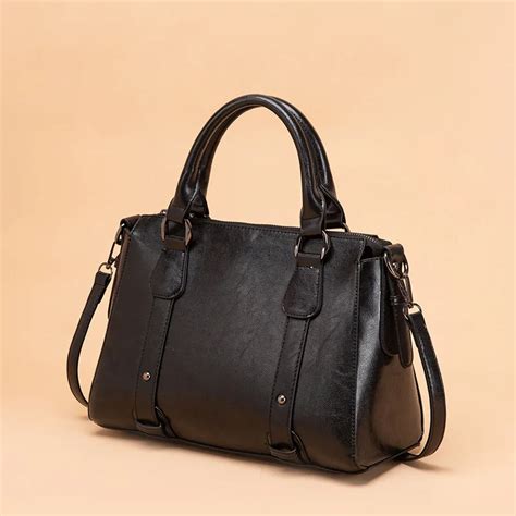 Women Handbag Leather Luxurious Female Shoulder Bag Designer Retro