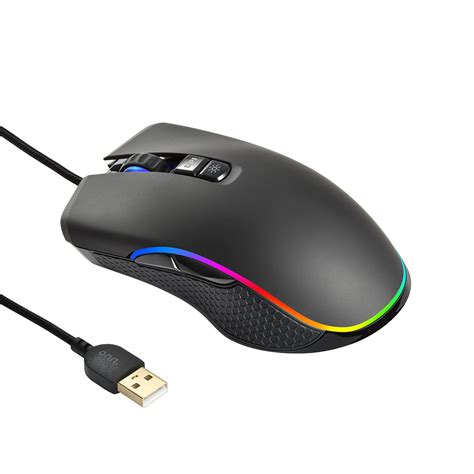 onn. Gaming Mouse with RGB Lighting and 7 Programmable Buttons ...