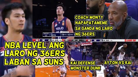 Kai Sotto Throws Down The Hammer Dunk Lamang Ang Ers Monty