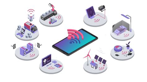 Isometric Iot Illustration With Smart Home Devices And Wireless