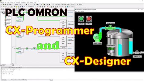 CX Programmer And CX Designer HMI PLC Omron Tutorial YouTube