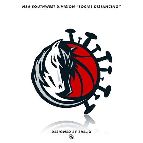 Dallas Mavericks Logo Social Distancing Edition Designed By Myself