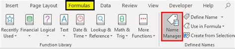 Name Manager In Excel How To Create Use Manage Names In Excel