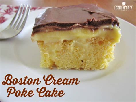 Boston Cream Poke Cake Video The Country Cook