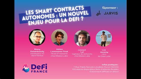 Dff Paris Les Smart Contracts Autonomes Un Nouvel Enjeu Pour La