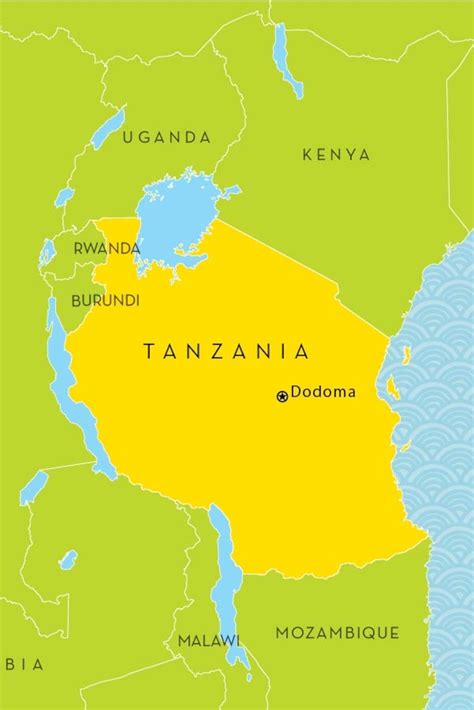 Tanzania Capital Map