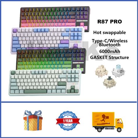 Rk R PRO คยบอรดไรสาย Hot swappable GASKET คยบอรดเกมแบบกาหนดเอง Shopee Thailand