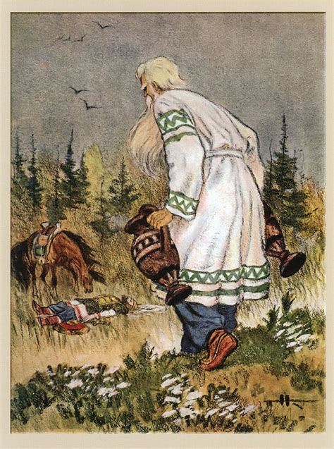 Руслан и Людмила в иллюстрациях Н. Кочергина | Fairytale illustration ...