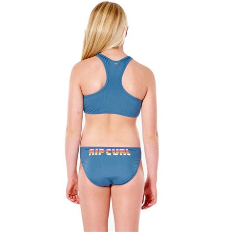 Rip Curl Surf Revival Crop Bikini Blue Xtremeinn