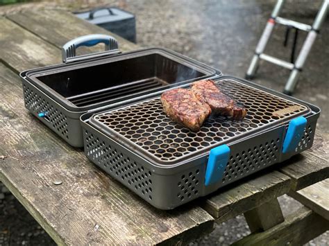 Nomad Charcoal Grill And Smoker Combo For Campingoverlanding Grilling Charcoal Grill Camp