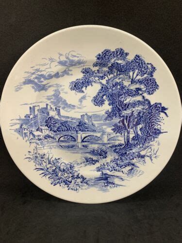 Enoch Wedgwood Tunstall 10 Dinner Plate COUNTRYSIDE BLUE Vintage