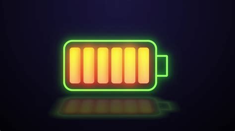 Battery Charge Animation On Black Background. Animation Of Battery ...