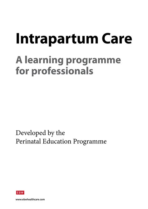 Solution Intrapartum Care Studypool