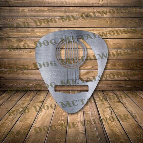 Acoustic Guitar Pick Dxf Guitar Pick Svg Bad Dog Etsy