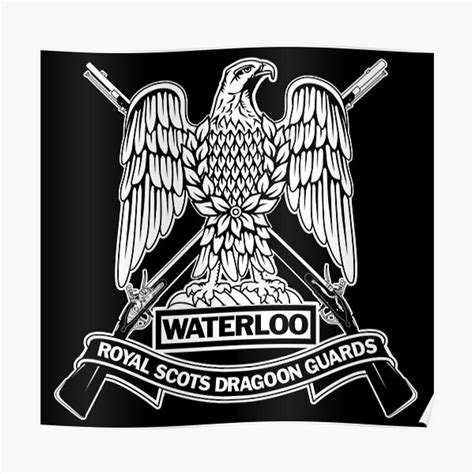 The Royal Scots Dragoon Guards Bandw Premium Matte Vertical Poster Sold
