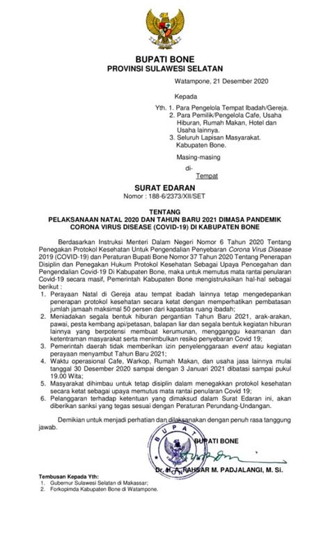 Contoh Surat Edaran Bupati 43 Koleksi Gambar