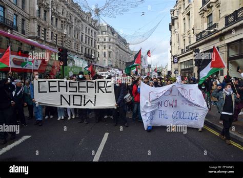 Londres Royaume Uni Novembre Des Manifestants Pro