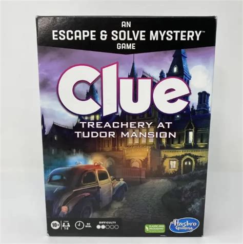 Clue Board Game Treachery At Mansion Clue Escape Room Mystery Game