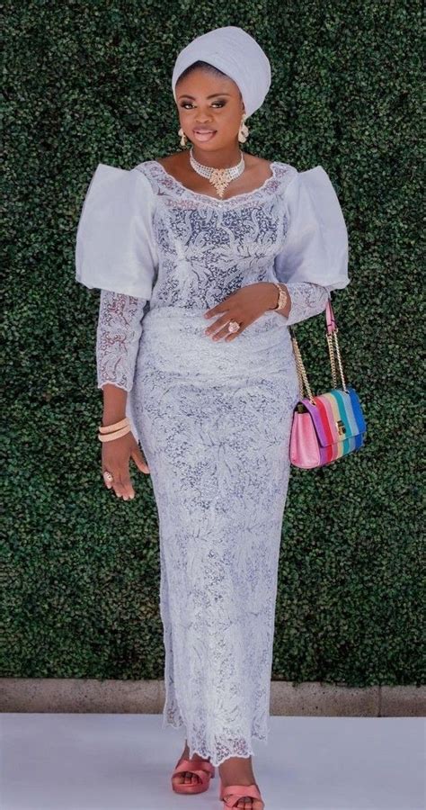 Pin By Bella Dotsey On Mode Africaine Lace Dress Styles Lace Blouse