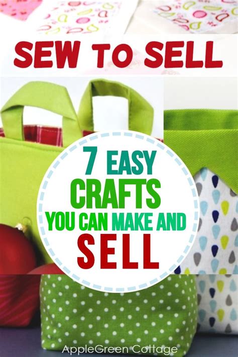 Bags With The Words 7 Easy Crafts You Can Make And Sell