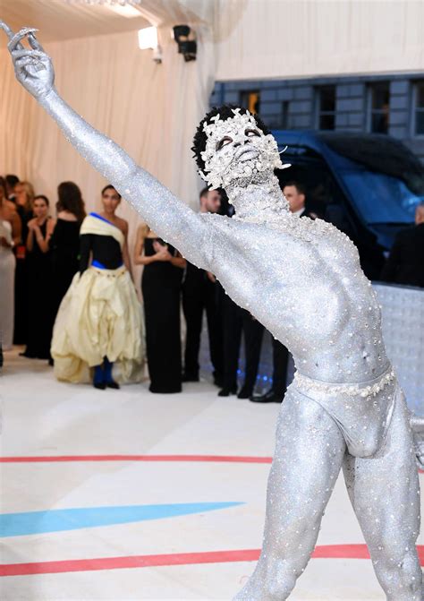 Lil Nas X Hits The Red Carpet In Nothing But A Thong At The 2023 Met