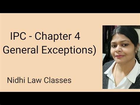 IPC Chapter 4 General Exceptions YouTube